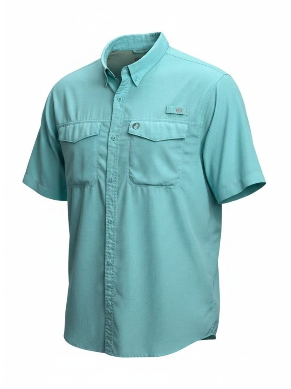 Fishing Sportwear Shirt The American Outdoorsman Men’s XXL Short Sleeves Teal